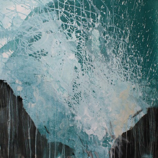 Black Rock I, oil on canvas, 91x 91x 4cm 2013