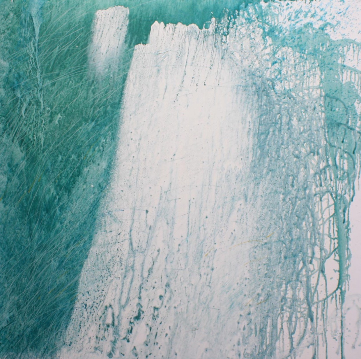 Cliffs, oil on canvas 90 x 90 x 4 cm