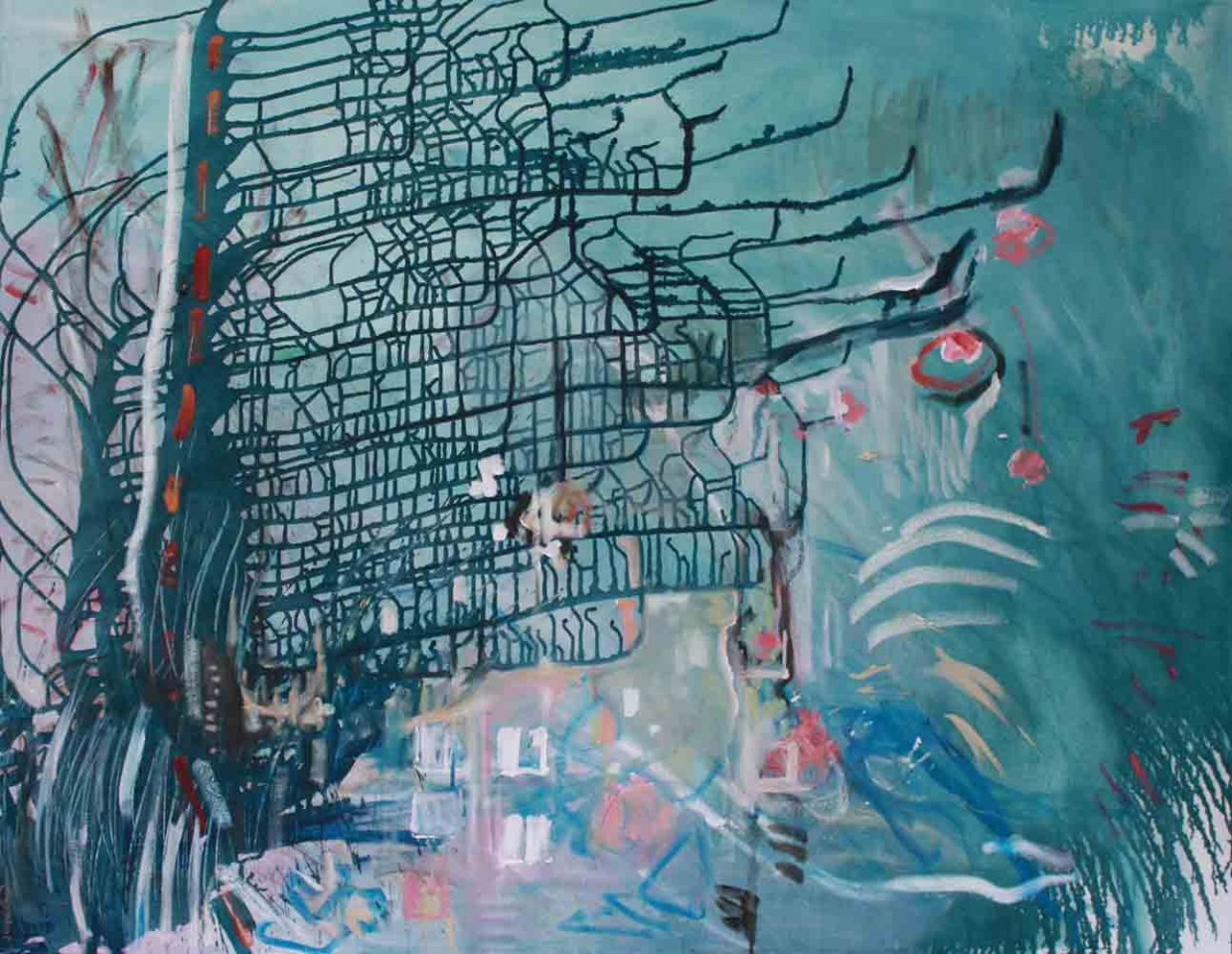 Christmas In Africa 2012, Oil on Canvas 107 x 138cm