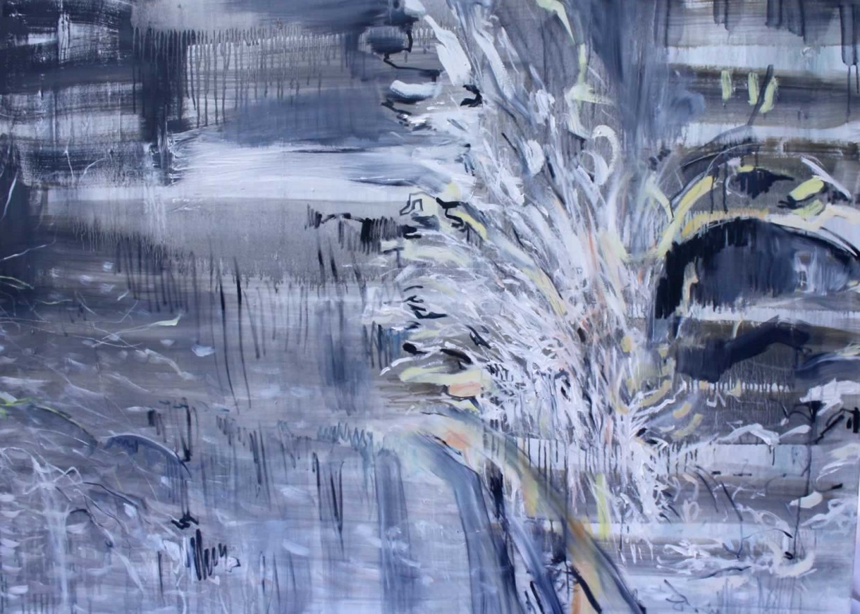 Cribinau, Tidal Islands, oil on canvas 104 x 146 cm 2015
